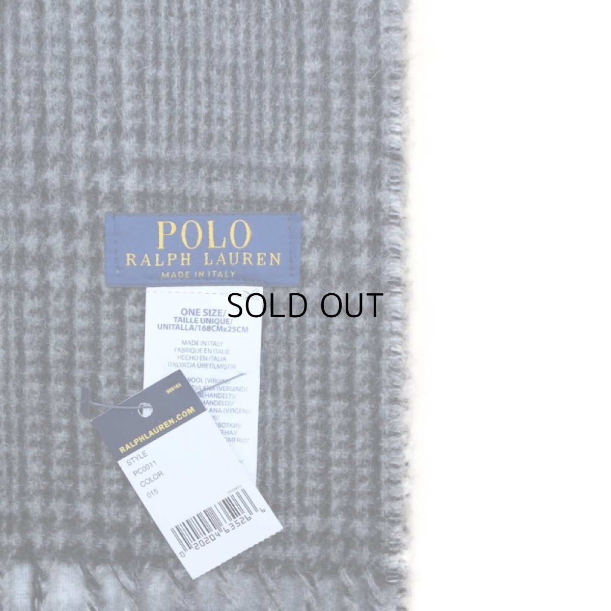 画像4: POLO RALPH LAUREN VIRGIN WOOL REVERSIBLE MUFFLER (4)