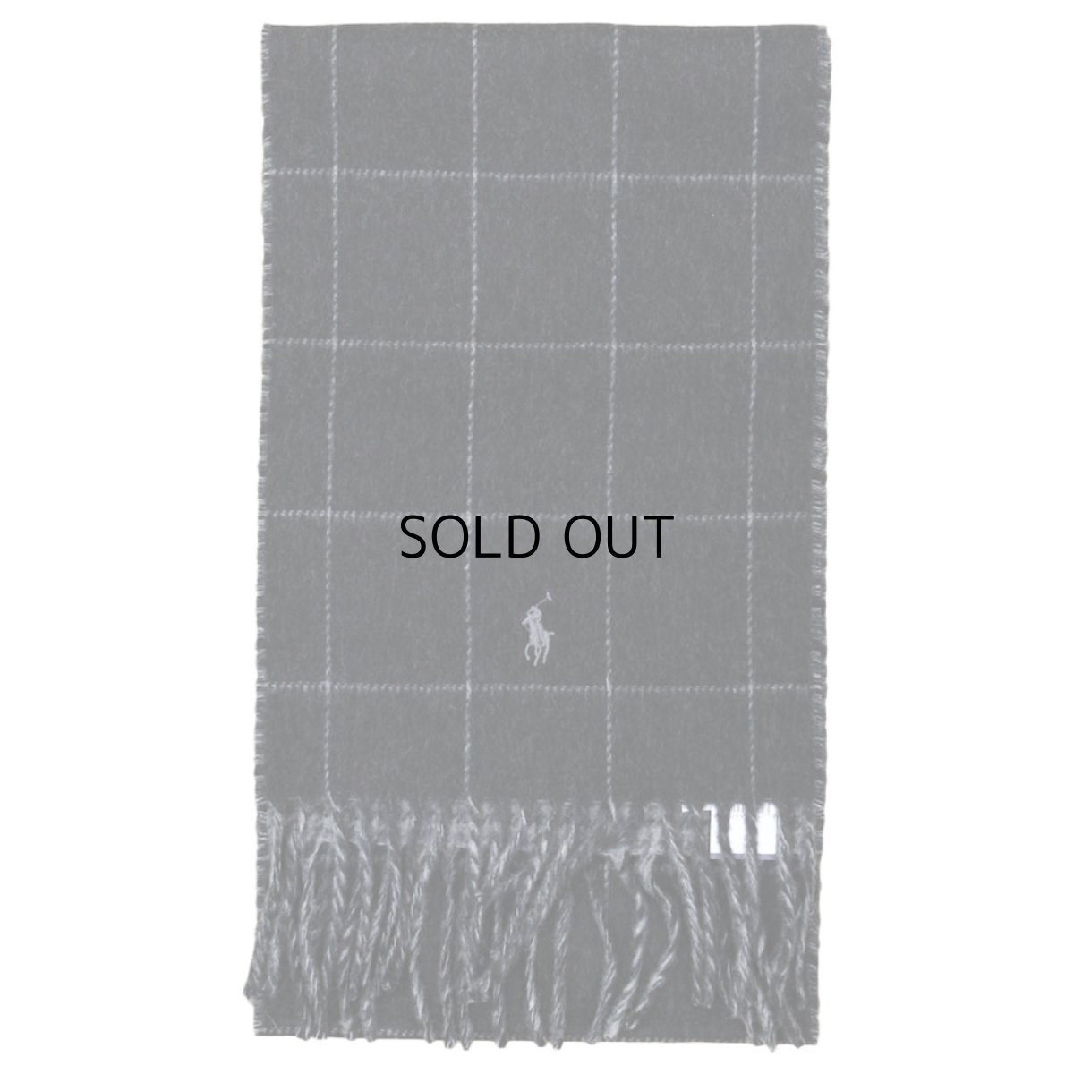 画像2: POLO RALPH LAUREN VIRGIN WOOL REVERSIBLE MUFFLER (2)