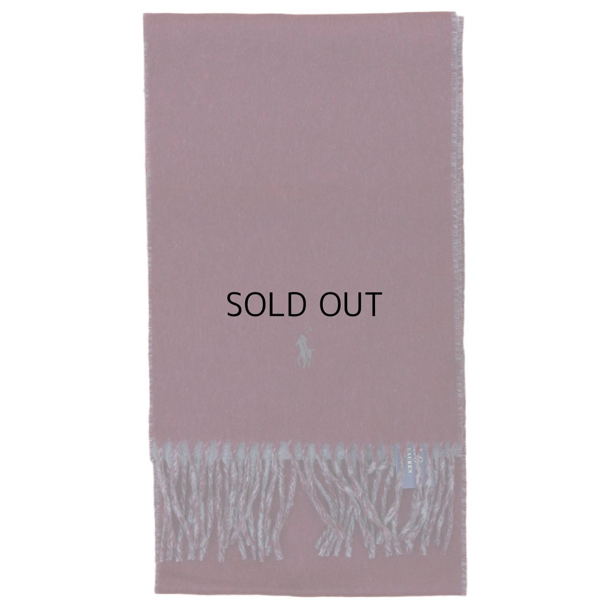 画像2: POLO RALPH LAUREN VIRGIN WOOL REVERSIBLE MUFFLER (2)