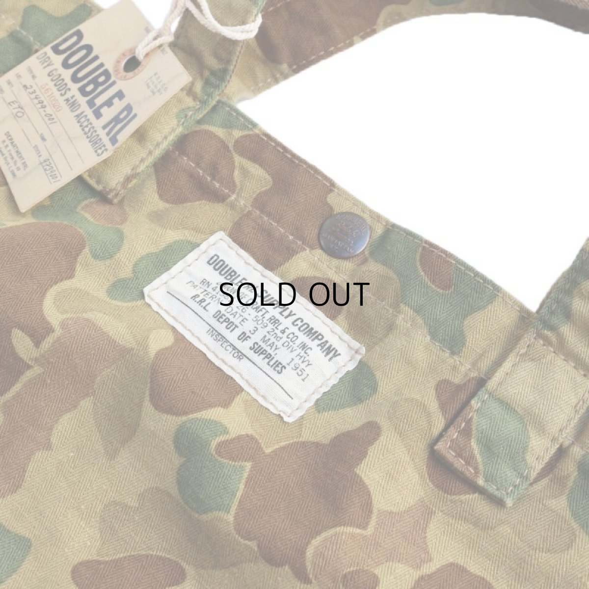 画像2: RRL HERRINGBONE TWILL MARKET TOTE BAG (2)