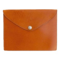 画像1: RRL CONCHA LEATHER CLUTCH BAG (1)