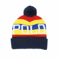 画像1: POLO RALPH LAUREN LOGO POM POM BEANIE (1)