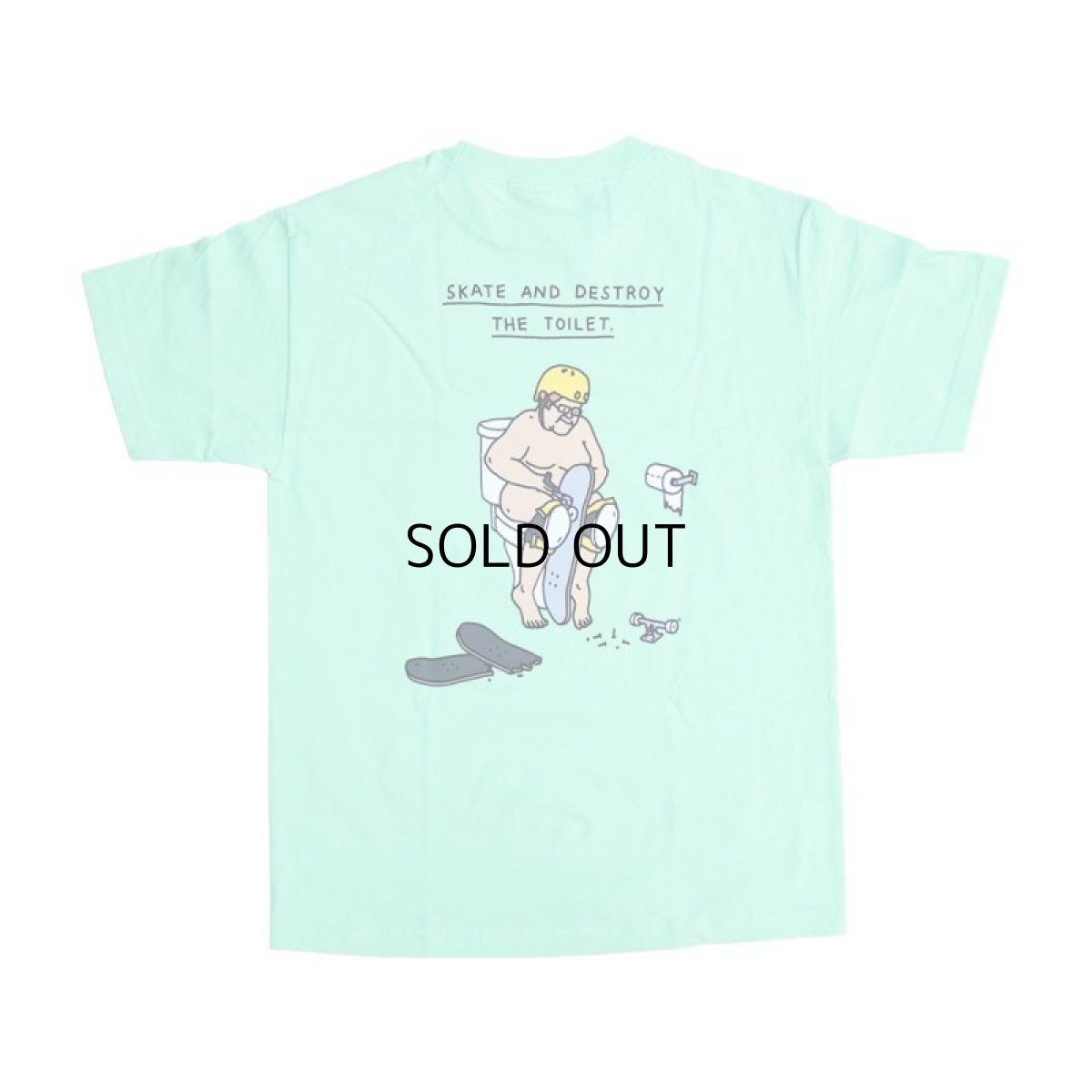 画像1: BROTHER MERLE DESTROY THE TOILET TEE (1)