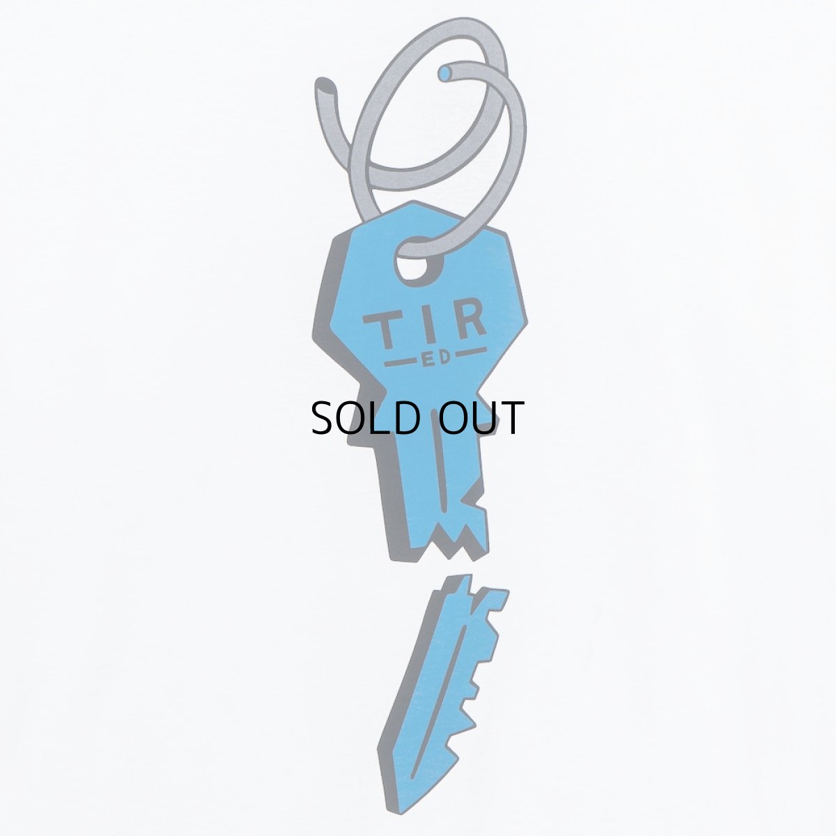 画像2: TIRED SKATEBOARDS BROKEN KEY POCKET L/S TEE (2)