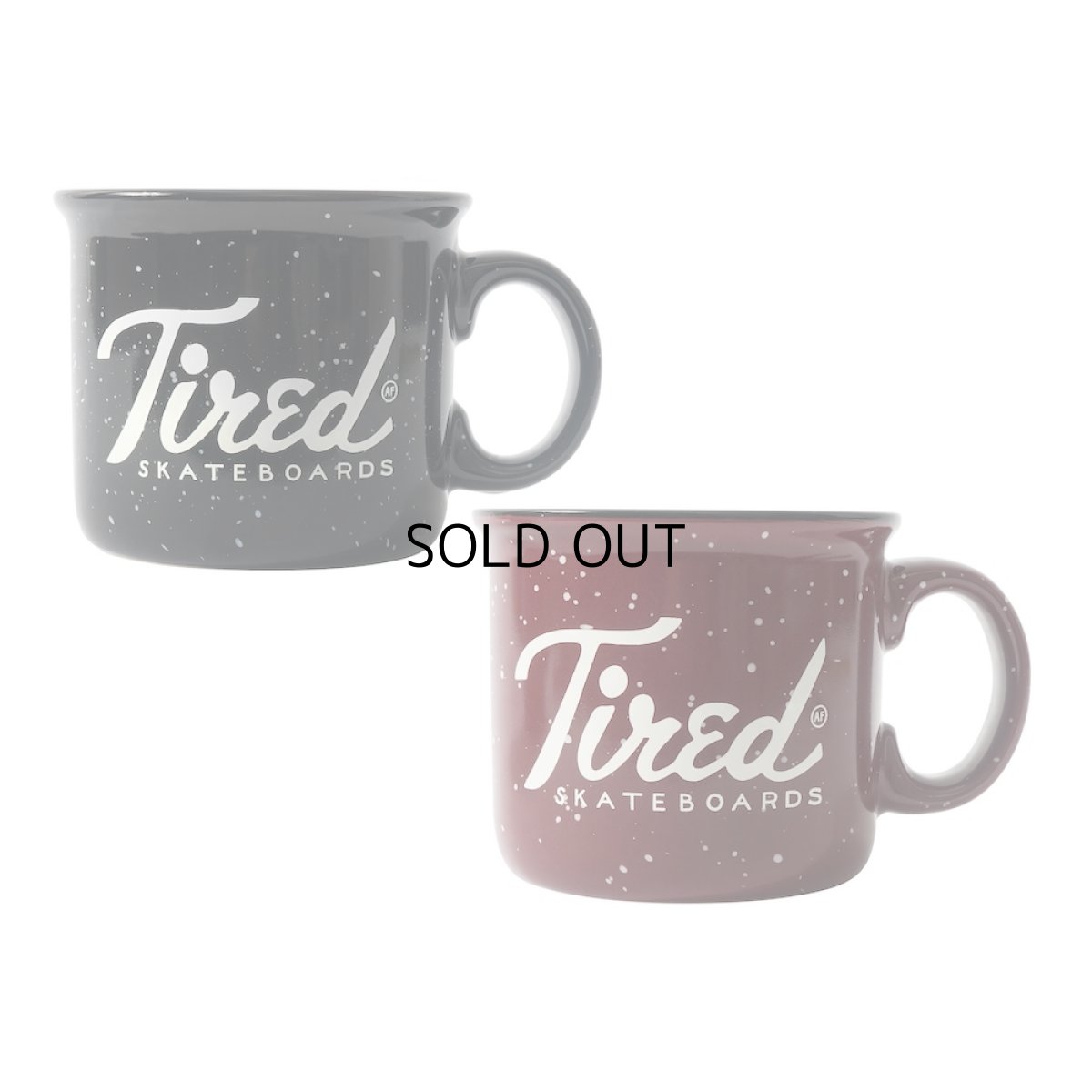 画像1: TIRED SKATEBOARDS CHERISE CERAMIC CAMP MUG SET OF 2 (1)