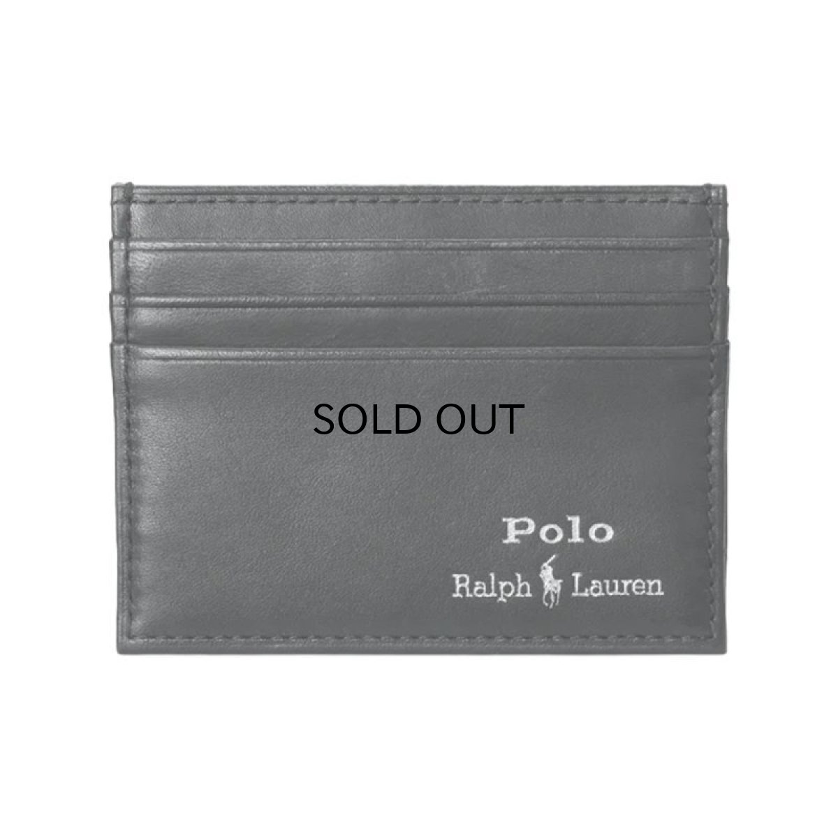 画像1: POLO RALPH LAUREN COWHIDE LEATHER CARDCASE (1)