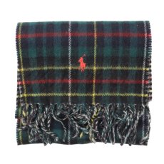 画像1: POLO RALPH LAUREN VIRGIN WOOL REVERSIBLE MUFFLER (1)