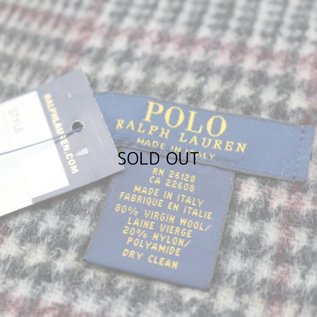 画像4: POLO RALPH LAUREN VIRGIN WOOL REVERSIBLE MUFFLER (4)