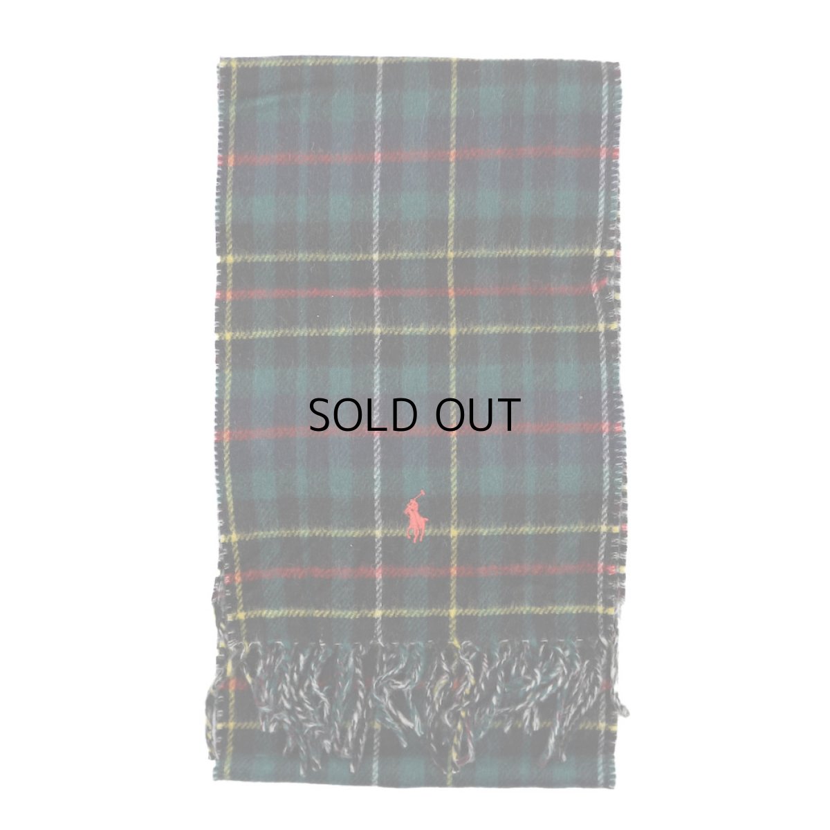 画像2: POLO RALPH LAUREN VIRGIN WOOL REVERSIBLE MUFFLER (2)