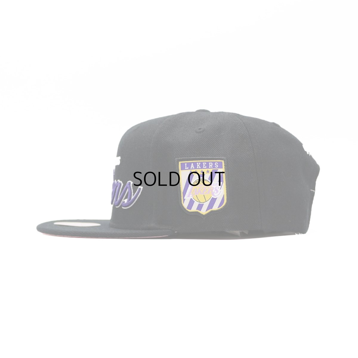 画像4: MITCHELL & NESS NBA LOS ANGELES LAKERS SCRIPT SNAPBACK CAP (4)