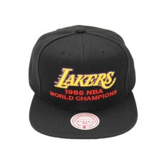 画像1: MITCHELL & NESS LOS ANGELES LAKERS 1985 NBA WORLD CHAMPIONS SNAPBACK CAP (1)