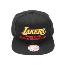 画像1: MITCHELL & NESS NBA LOS ANGELES LAKERS 1985 NBA WORLD CHAMPIONS SNAPBACK CAP (1)