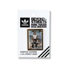 画像1: ADIDAS SKATEBOARDING MARK MAKER/RULE BREAKER X MARTHA COOPER X LIL CRAZY LEGS PIN (1)