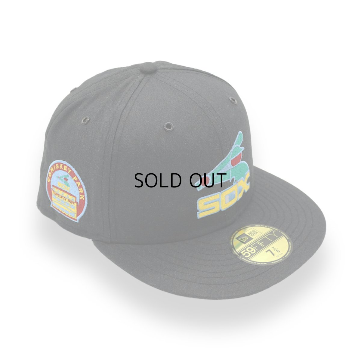 画像1: NEW ERA CHICAGO WHITE SOX COMISKEY PARK SIDE PATCH COOPERSTOWN 59FIFTY CAP (1)
