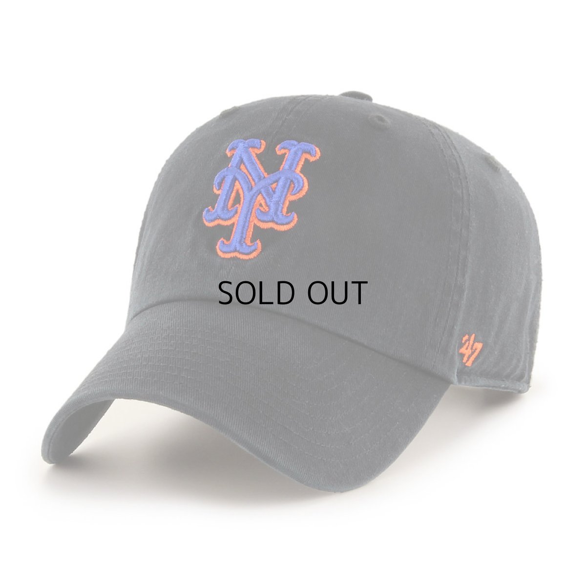 画像1: '47 BRAND NEW YORK METS CLEAN UP CAP (1)