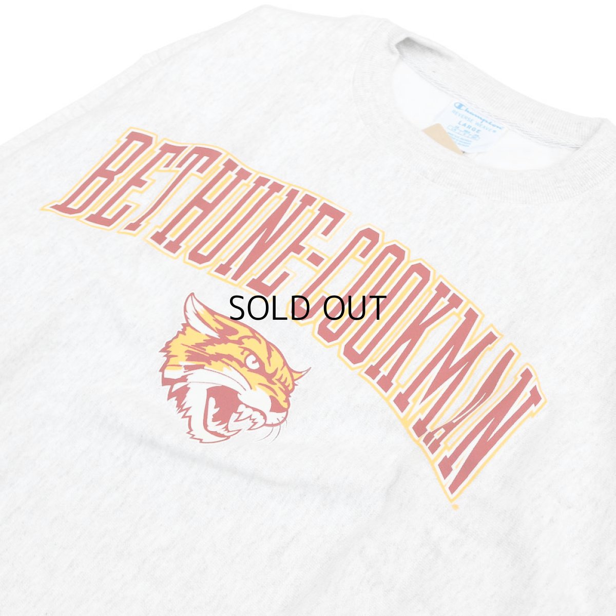 画像3: CHAMPION BETHUNE-COOKMAN WILDCATS ARCH LOGO REVERSE WEAVE SWEATSHIRT (3)