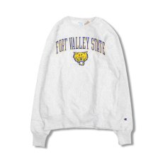 画像1: CHAMPION FORT VALLEY STATE WILDCATS ARCH LOGO REVERSE WEAVE SWEATSHIRT (1)