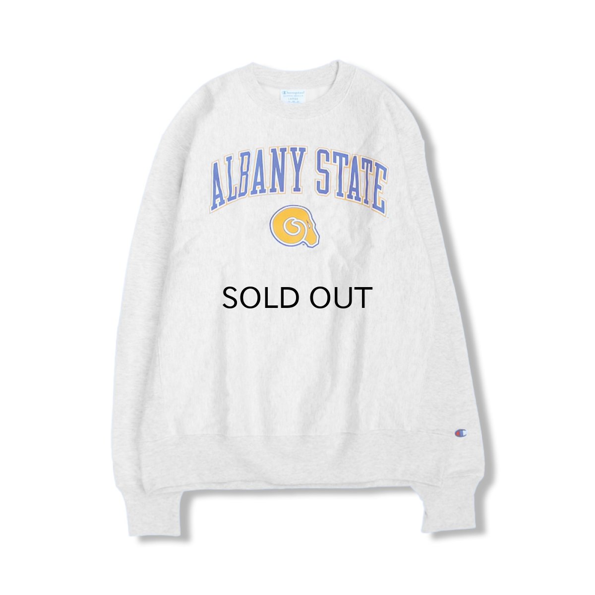 画像1: CHAMPION ALBANY STATE GOLDEN RAMS ARCH LOGO REVERSE WEAVE SWEATSHIRT (1)