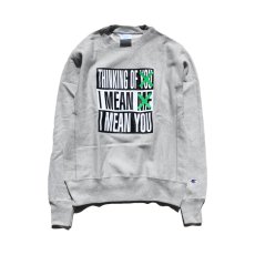 画像1: CHAMPION X BARBARA KRUGER REVERSE WEAVE SWEATSHIRT (1)