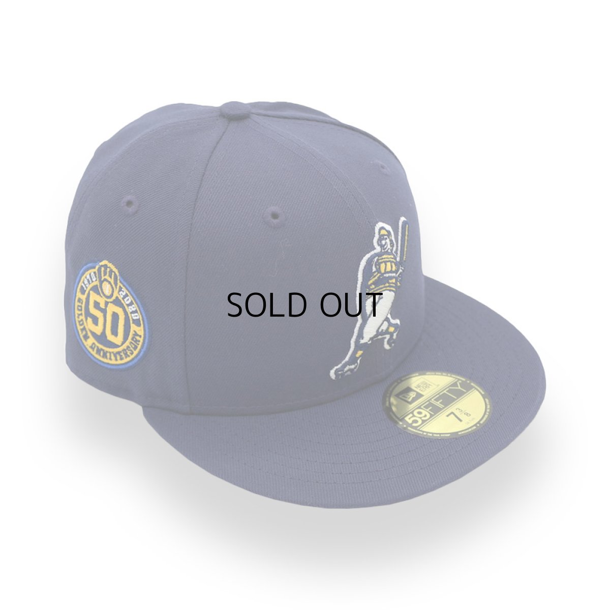 画像1: NEW ERA MILWAUKEE BREWERS 50TH ANNIVERSARY SIDE PATCH COOPERSTOWN 59FIFTY (1)