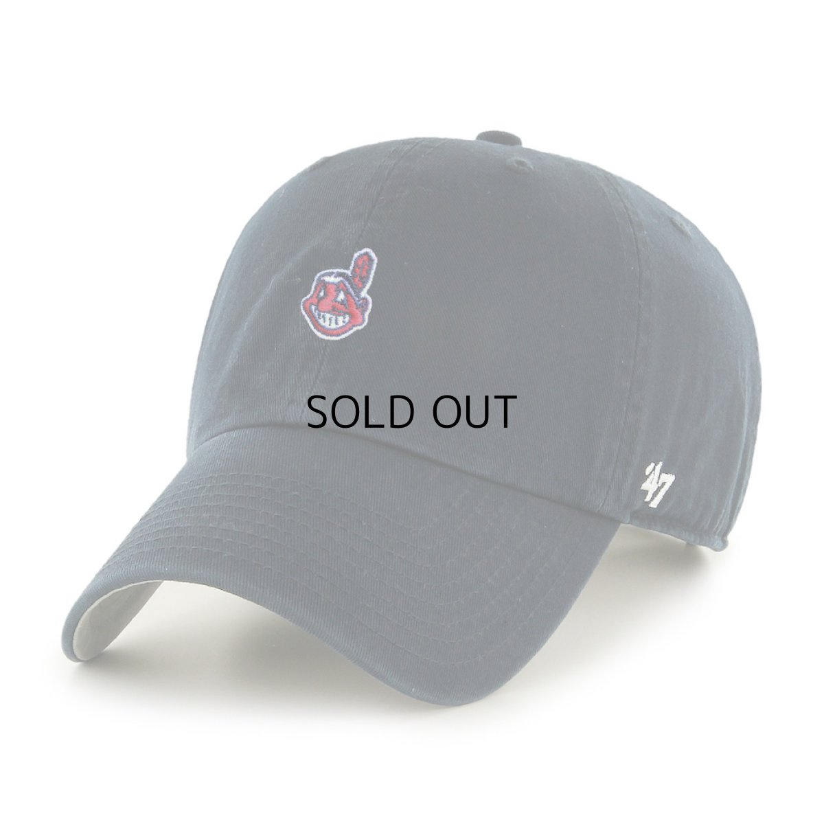 画像1: '47 BRAND CLEVELAND INDIANS BASE RUNNER CLEAN UP CAP (1)