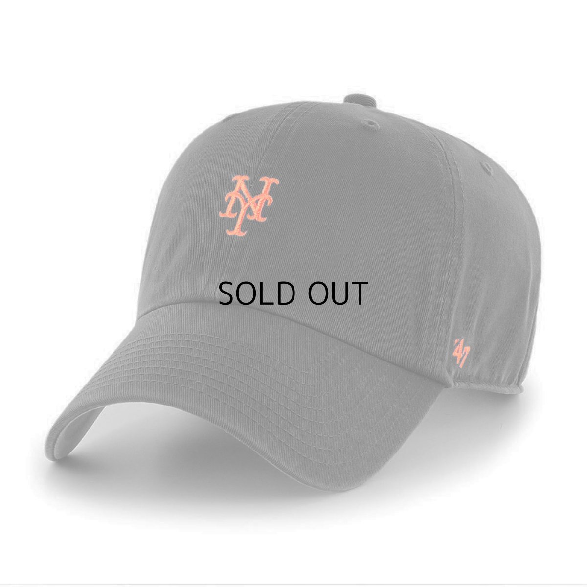 画像1: '47 BRAND NEW YORK METS BASE RUNNER CLEAN UP CAP (1)