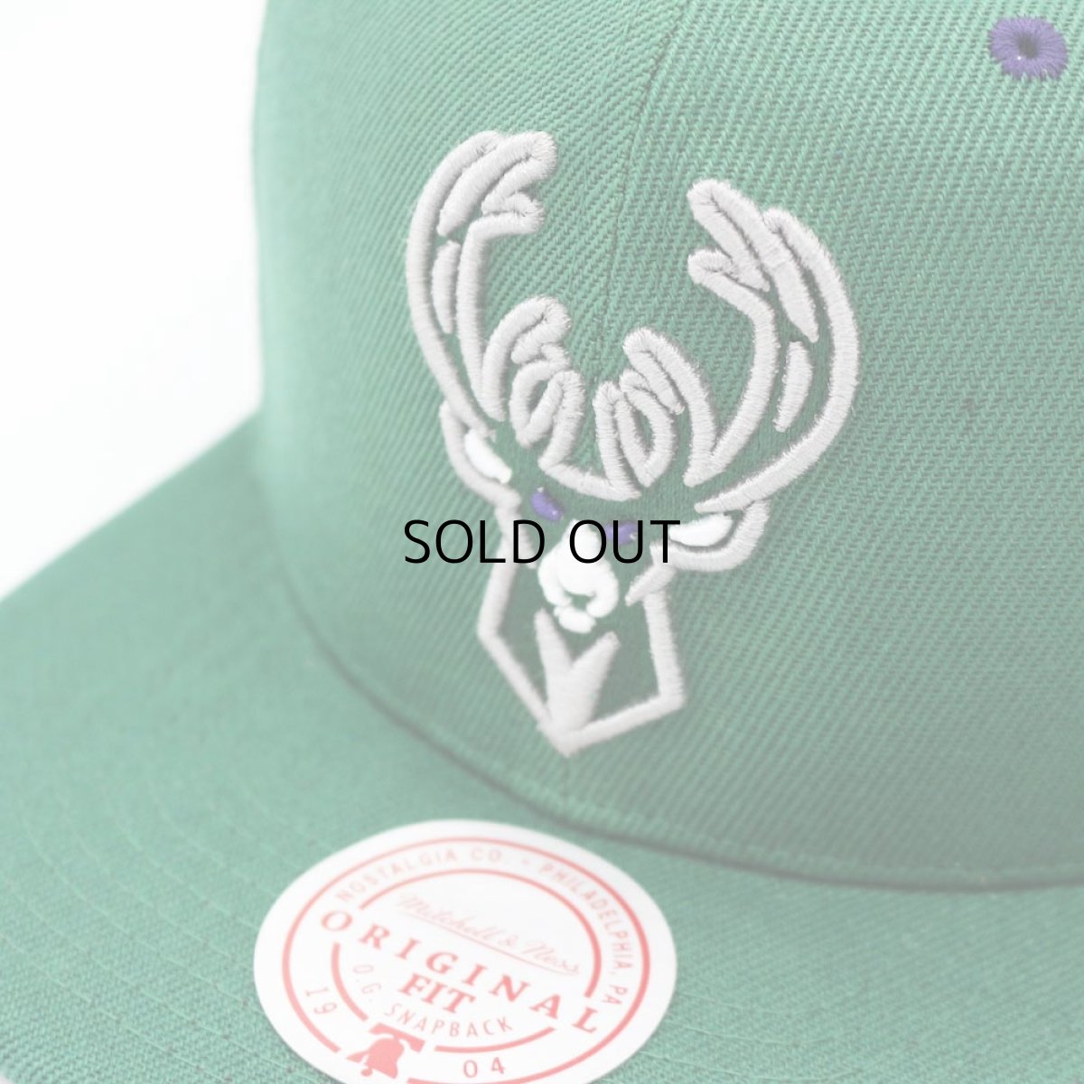 画像5: MITCHELL & NESS NBA MILWAUKEE BUCKS 40TH ANNIVERSARY SIDE PATCH SNAPBACK CAP (5)