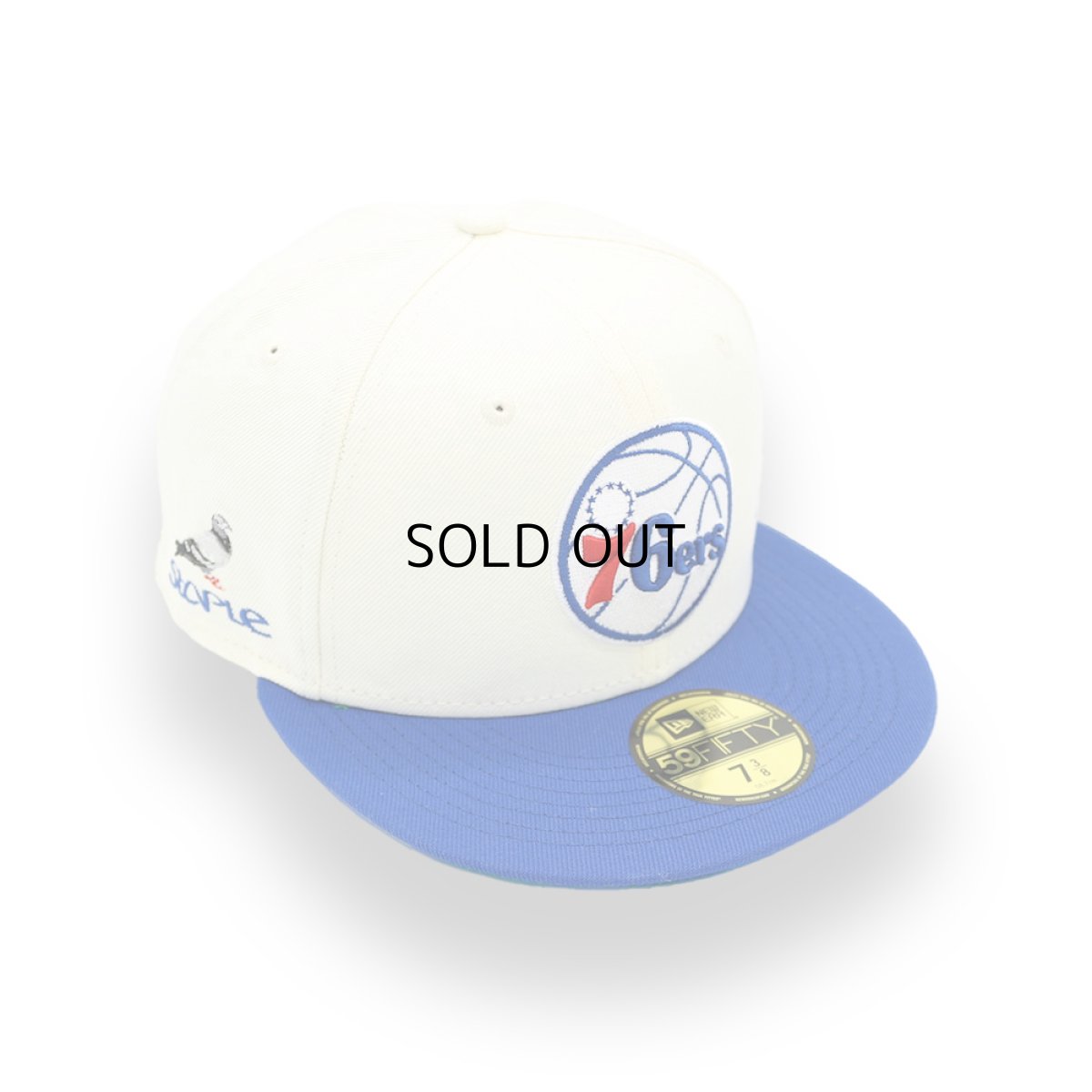 画像1: NEW ERA X STAPLE X NBA PHILADELPHIA 76ERS PIGEON LOGO SIDE PATCH 59FIFTY CAP (1)