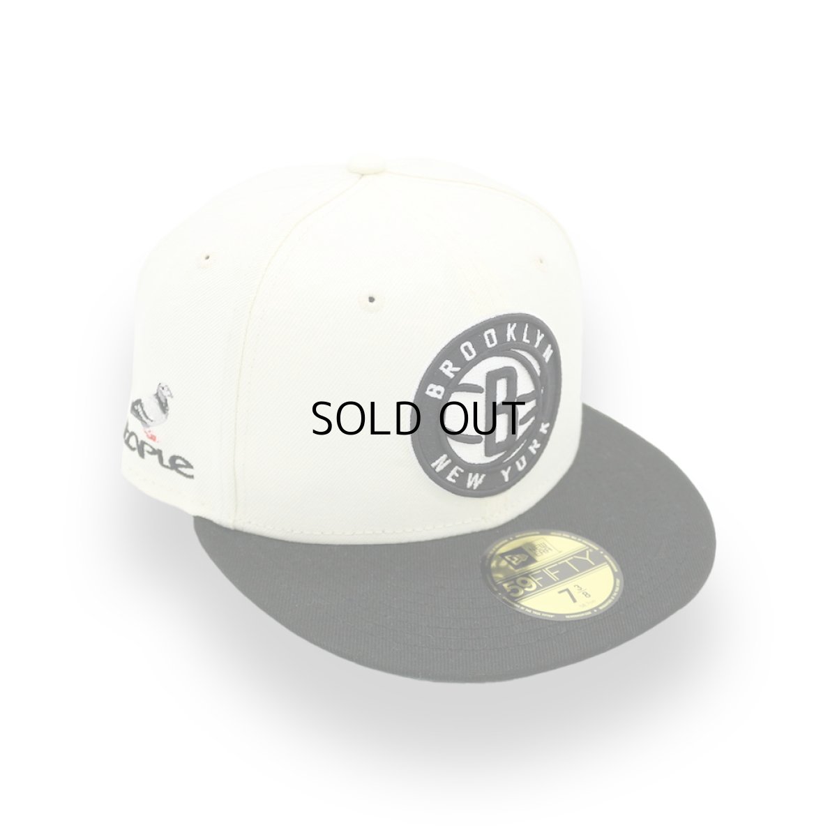 画像1: NEW ERA X STAPLE X NBA BROOKLYN NETS PIGEON LOGO SIDE PATCH 59FIFTY (1)