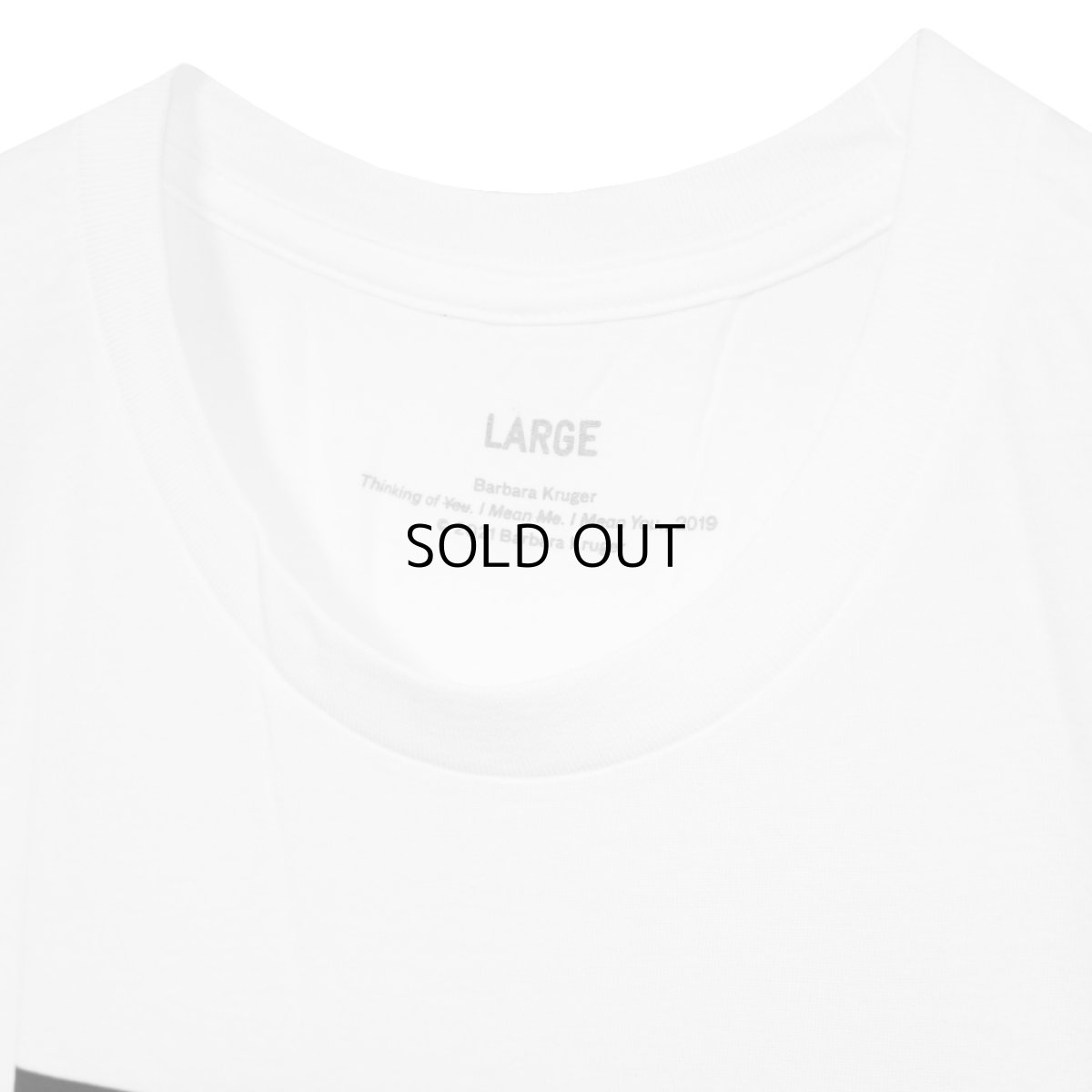 画像4: BARBARA KRUGER "THINKING OF YOU. MEAN ME. MEAN YOU" S/S TEE (4)