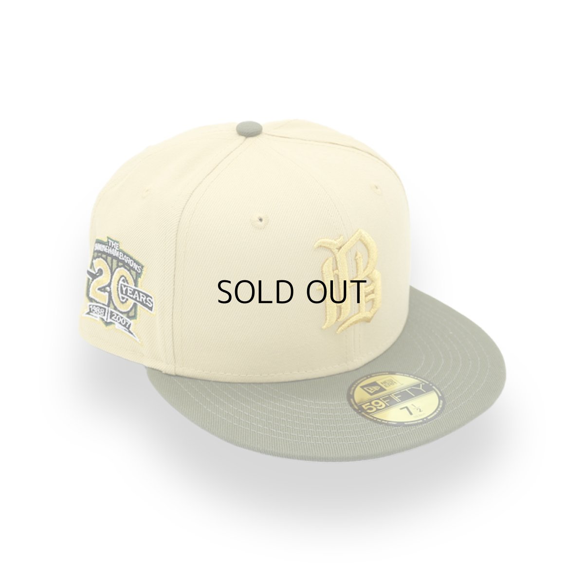 画像1: NEW ERA MiLB BIRMINGHAM BARONS 20TH YEARS SIDE PATCH 59FIFTY CAP (1)