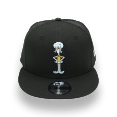 画像1: NEW ERA X SPONGEBOB SQUAREPANTS "SQUIDWARD" MESH TRUCKER 9FIFTY SNAPBACK CAP (1)