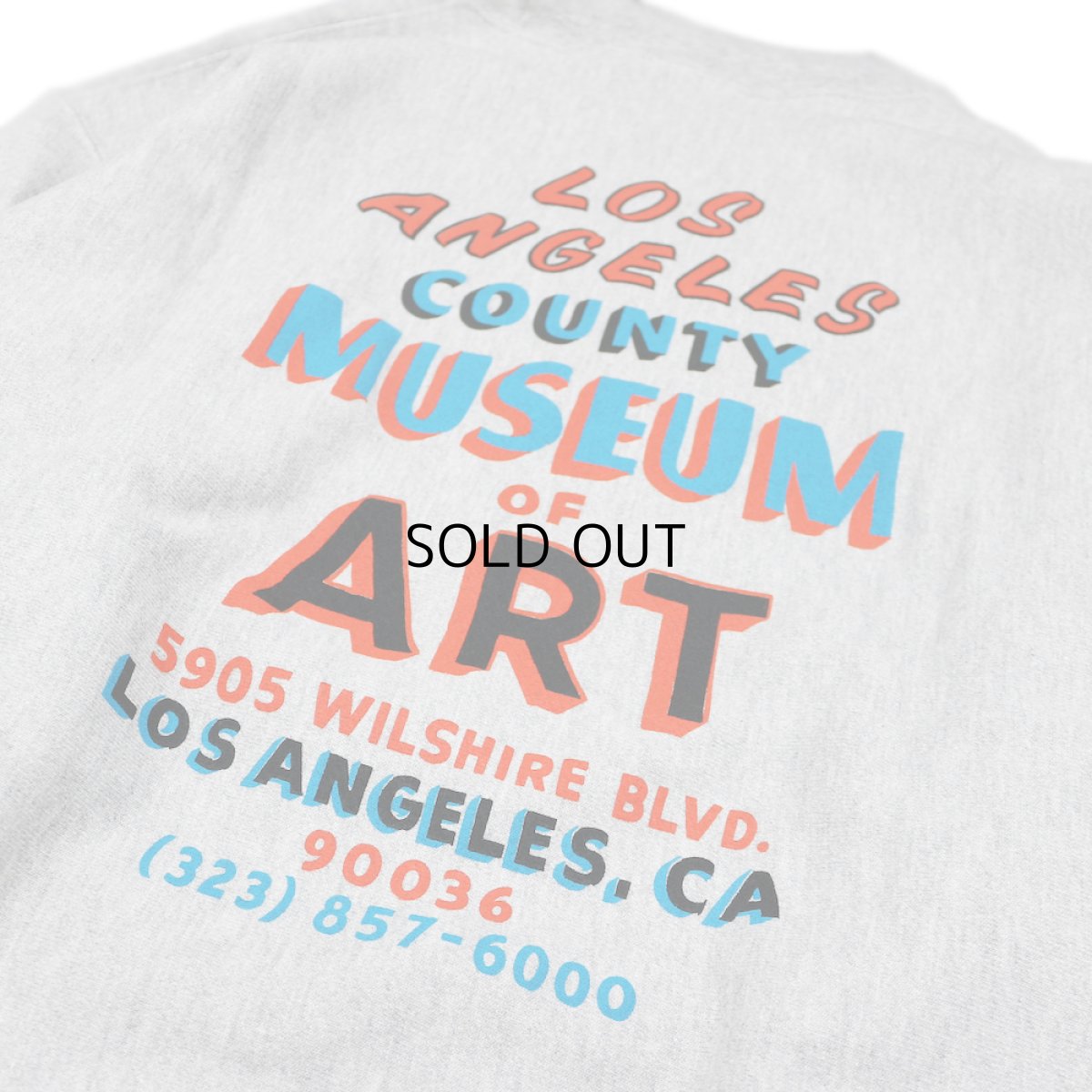 画像3: CHAMPION X LACMA "BEN KLEVAY" HAND-PAINTED SIGN REVERSE WEAVE SWEATSHIRT (3)