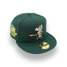 画像1: NEW ERA OAKLAND ATHLETICS "MASCOT STOMPER" 100TH YEARS SIDE PATCH 59FIFTY (1)