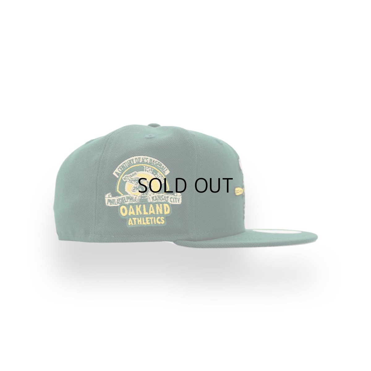 画像2: NEW ERA OAKLAND ATHLETICS "MASCOT STOMPER" 100TH YEARS SIDE PATCH 59FIFTY (2)