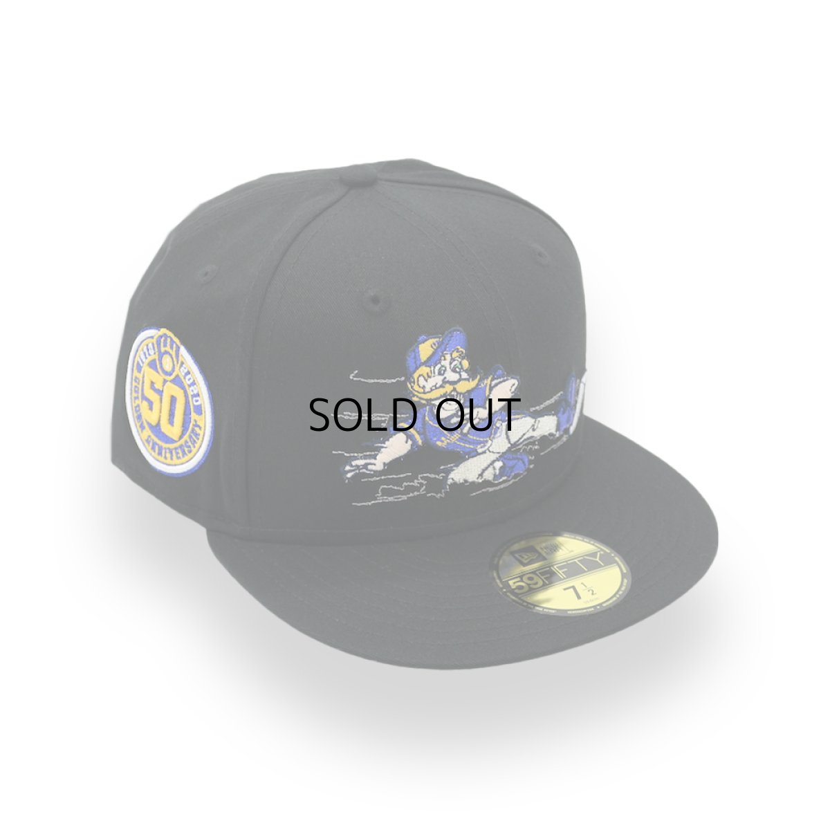 画像1: NEW ERA MILWAUKEE BREWERS "MASCOT BERNIE BREWER" 50TH ANNIVERSARY SIDE PATCH 59FIFTY (1)
