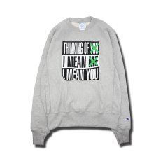 画像1: CHAMPION X BARBARA KRUGER REVERSE WEAVE SWEATSHIRT (1)
