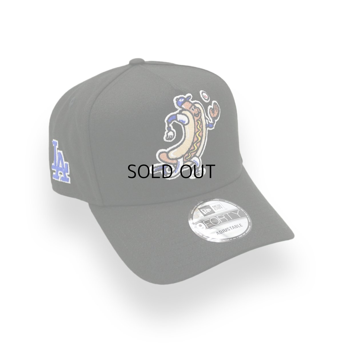 画像1: NEW ERA LOS ANGELES DODGERS "MASCOT DODGER DOG" LA LOGO SIDE PATCH A-FRAME 9FORTY (1)