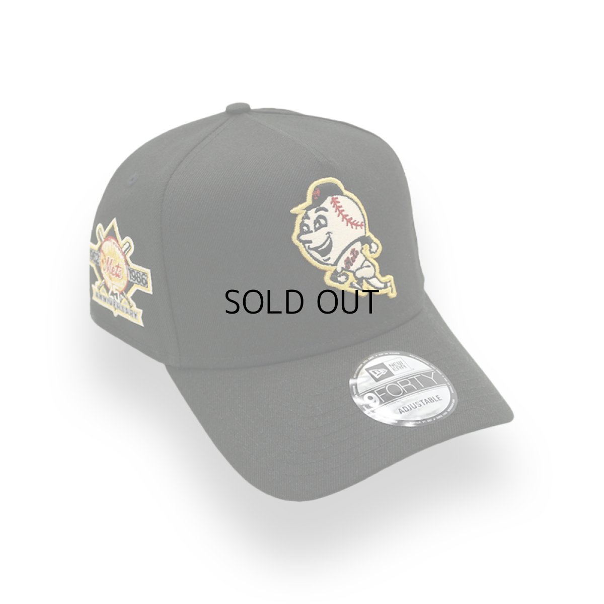 画像1: NEW ERA NEW YORK METS "MASCOT Mr. MET" 25TH ANNIVERSARY SIDE PATCH A-FRAME 9FORTY (1)