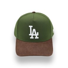 画像1: NEW ERA LOS ANGELES DODGERS FAUX SUEDE VISOR E-FRAME 9FORTY (1)