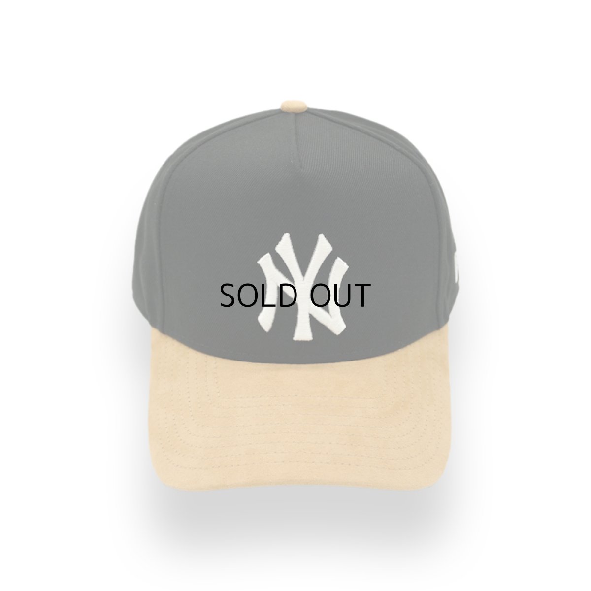 画像1: NEW ERA NEW YORK YANKEES FAUX SUEDE VISOR E-FRAME 9FORTY (1)