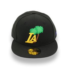 画像1: NEW ERA NBA LOS ANGELES LAKERS PALM TREE 59FIFTY (1)