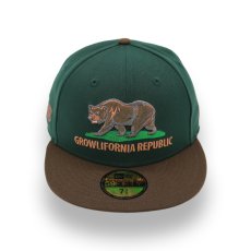 画像1: NEW ERA MiLB FRESNO GRIZZLIES 59FIFTY "GROWLIFORNIA REPUBLIC" (1)