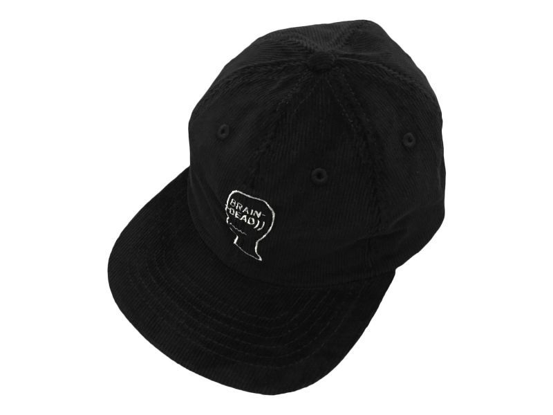 BRAIN DEAD LOGO CORDUROY 6 PANEL SNAPBACK CAP【BLACK】 | BREAKS 