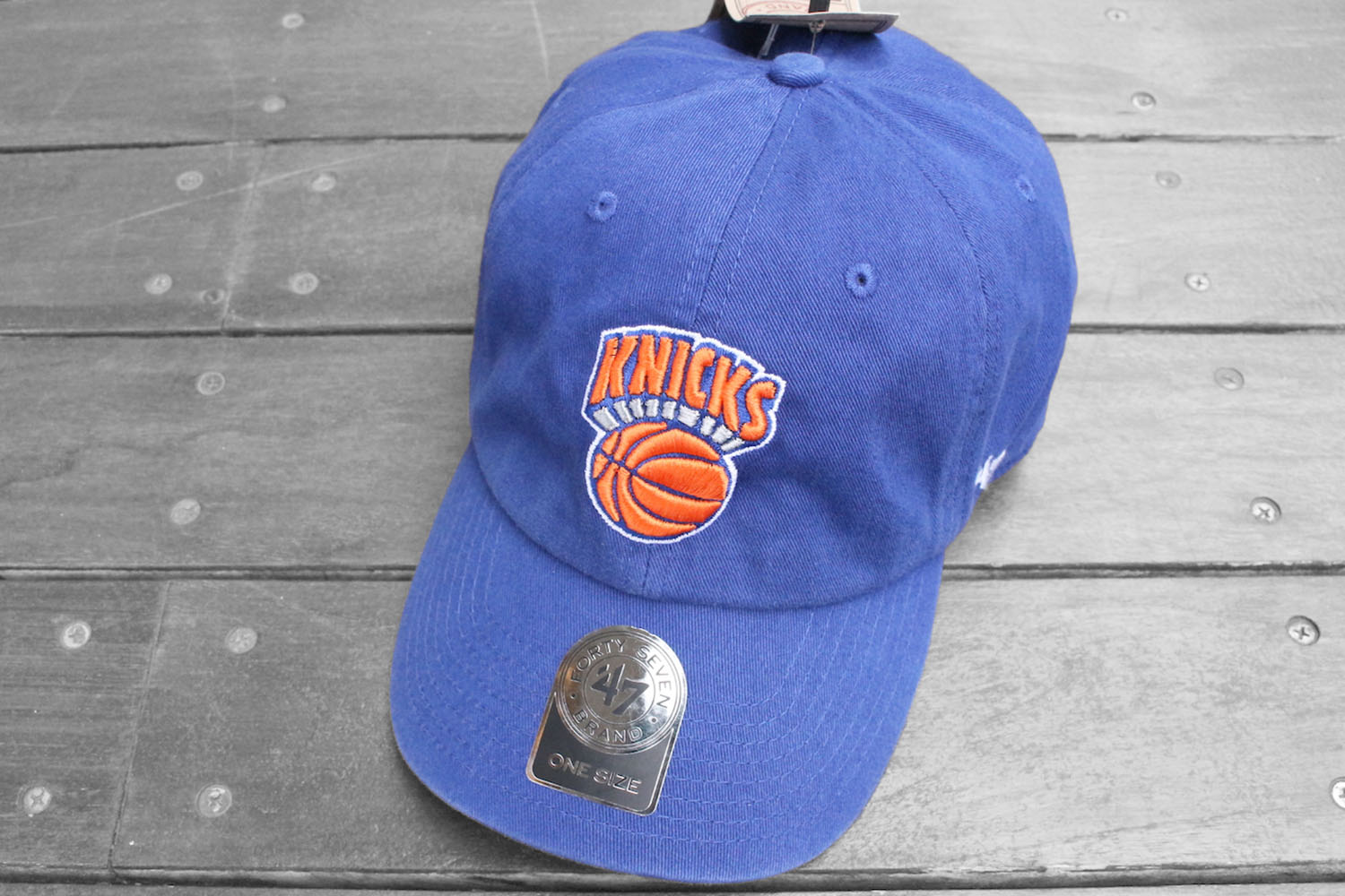 希少　巨人　6panel cap キャップ　ニックスカラー　Knicks