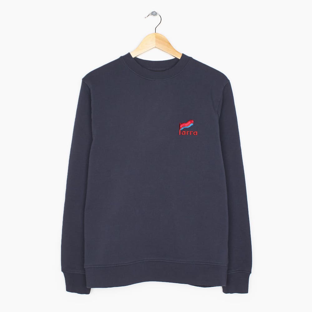 BY PARRA FLAPPING FLAG CREW NECK SWEATER | BREAKS GENERAL STORE